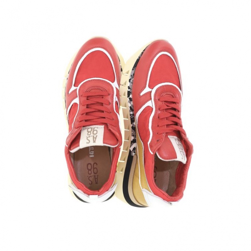 A.S.98 Julian Sneakers Herre Rød | NO-AIZNTE614