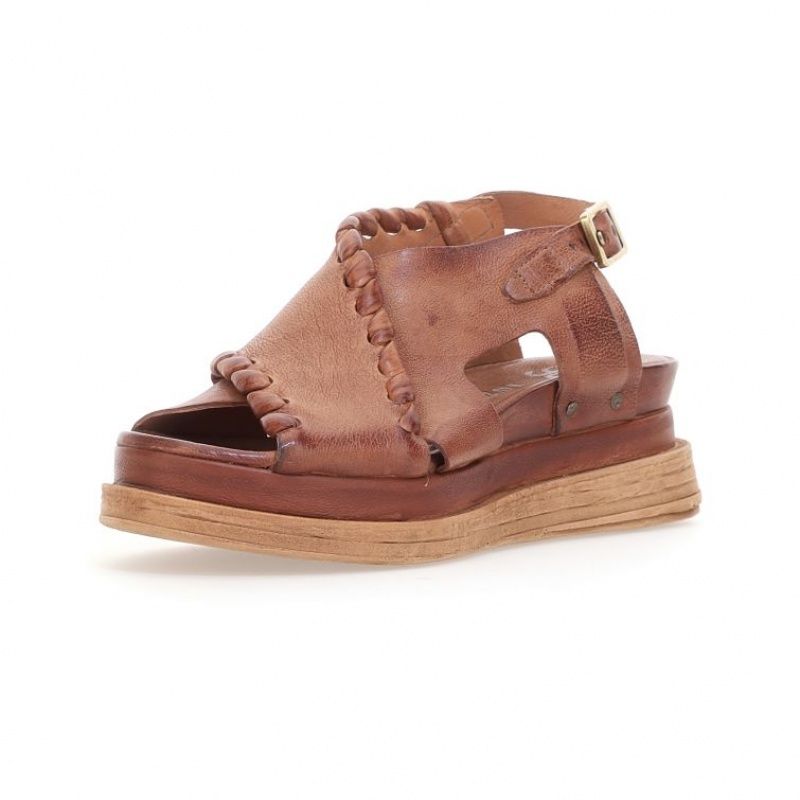 A.S.98 Laz Sandaler Dame Khaki | NO-CUGRKQ267