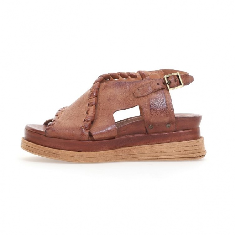 A.S.98 Laz Sandaler Dame Khaki | NO-CUGRKQ267