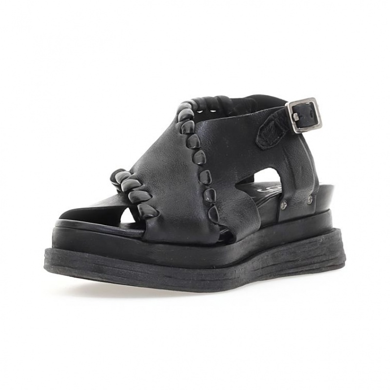 A.S.98 Laz Sandaler Dame Svarte | NO-AIBYCV456