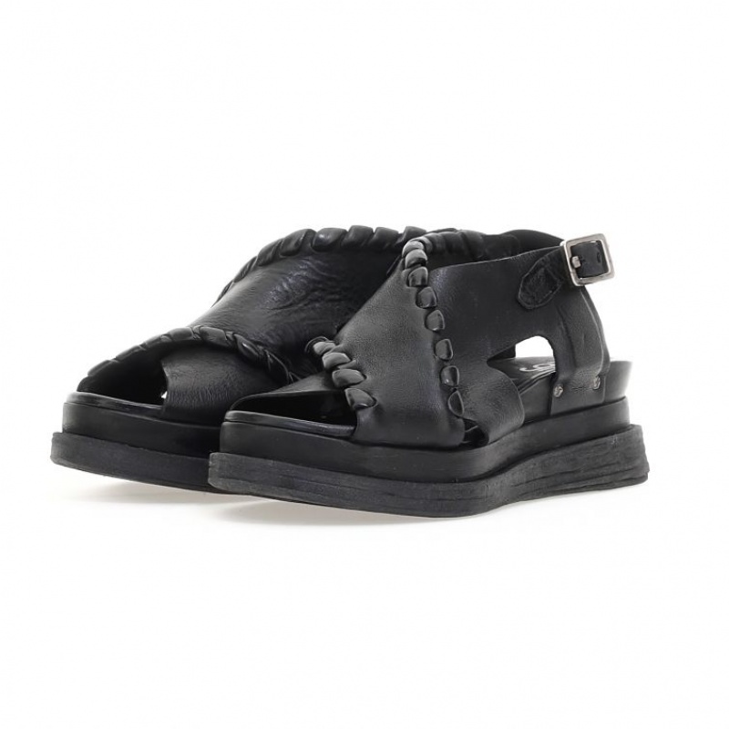 A.S.98 Laz Sandaler Dame Svarte | NO-AIBYCV456