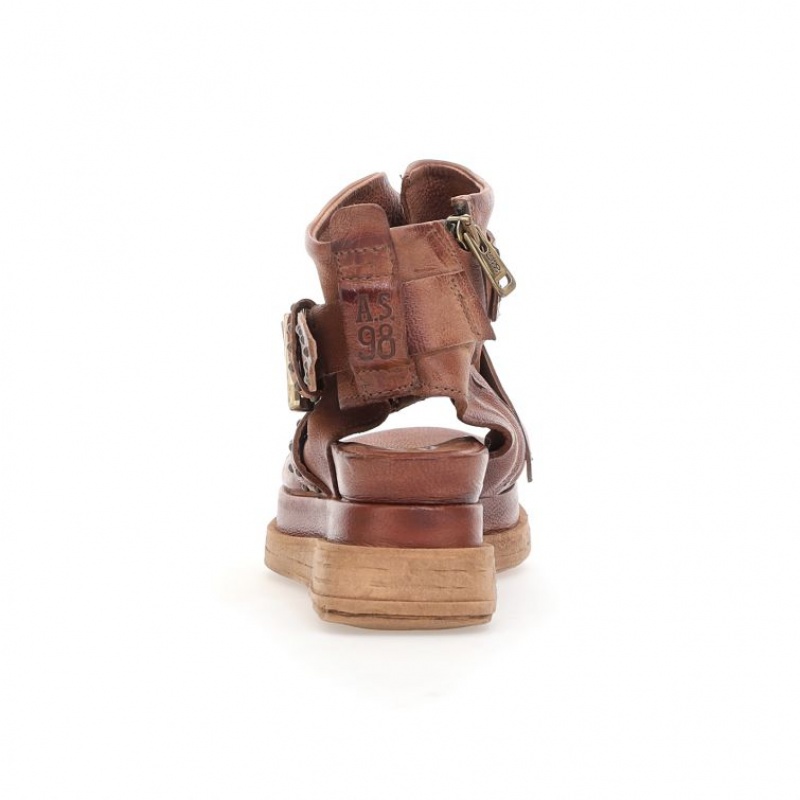 A.S.98 Lenora Sandaler Dame Khaki | NO-BVNEXK567