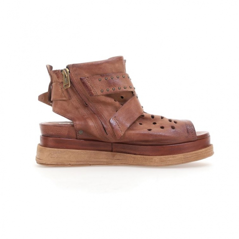 A.S.98 Lenora Sandaler Dame Khaki | NO-BVNEXK567