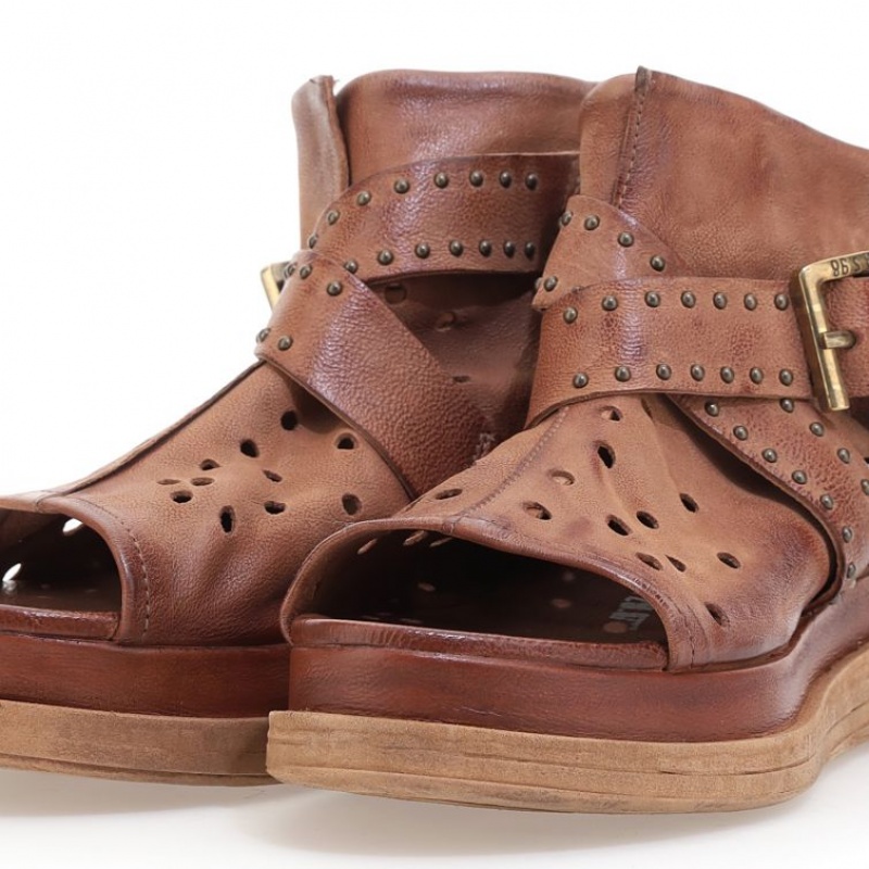 A.S.98 Lenora Sandaler Dame Khaki | NO-BVNEXK567