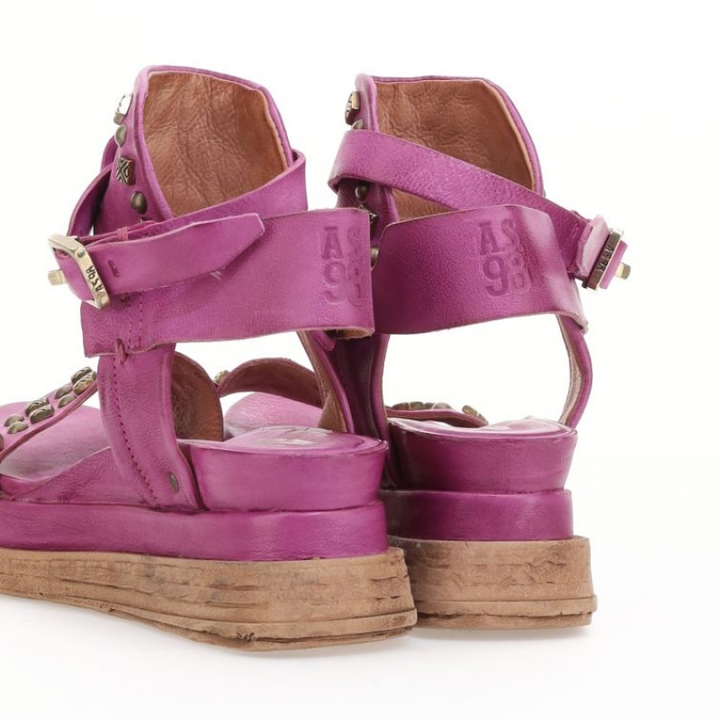 A.S.98 Leta Sandaler Dame Fuchsia | NO-OQLGXM326