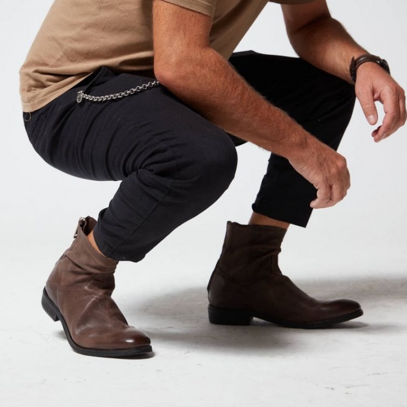 A.S.98 Mason Ankle boots Herre Sjokolade | NO-RWMFAK842