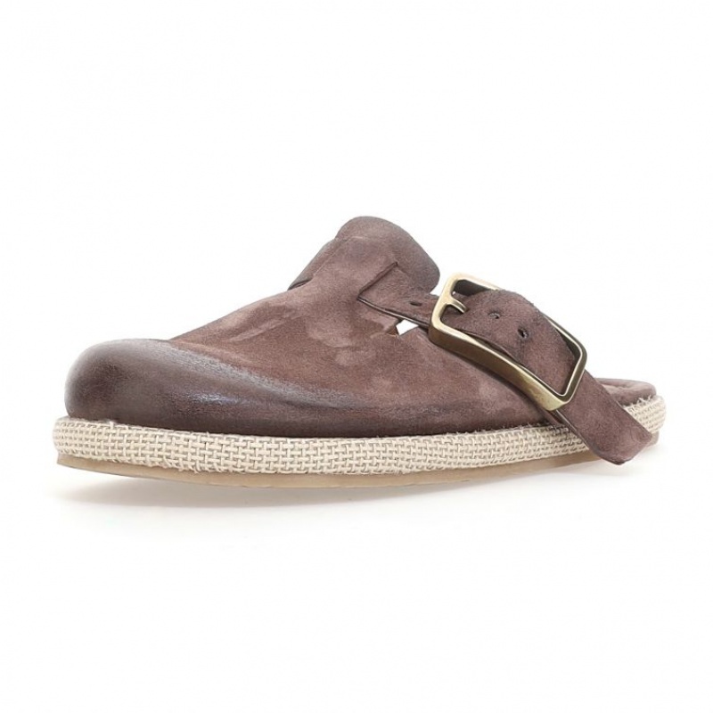A.S.98 Mules Mike flat shoes Herre Brune | NO-IENRCZ348