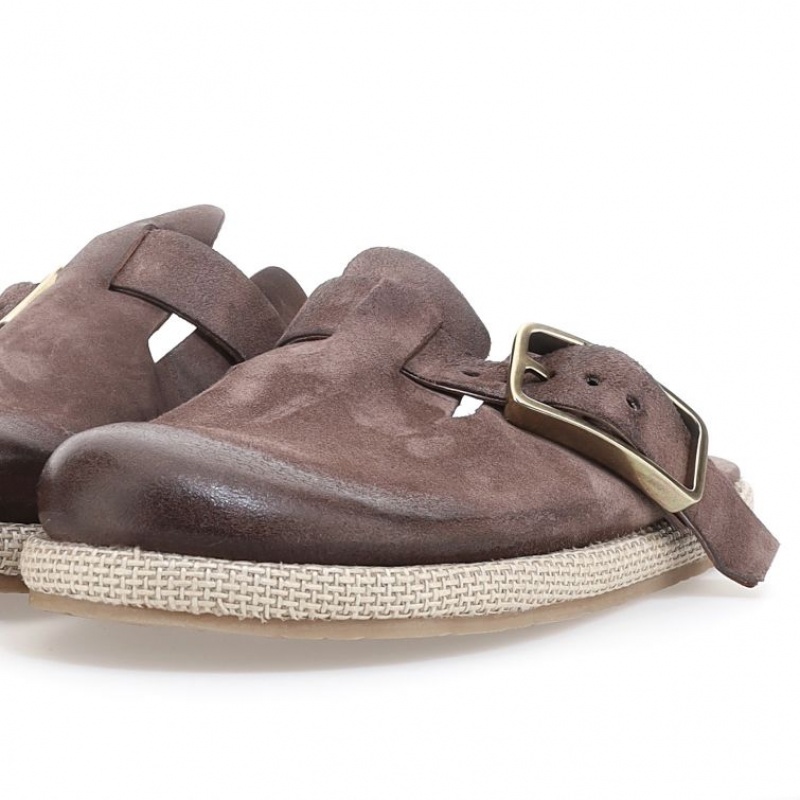 A.S.98 Mules Mike flat shoes Herre Brune | NO-IENRCZ348