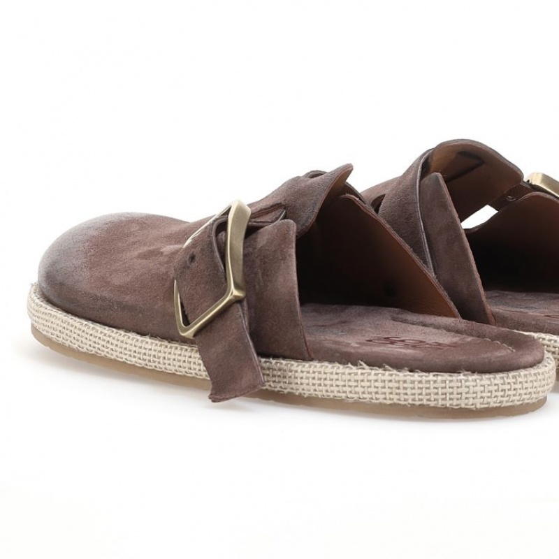 A.S.98 Mules Mike flat shoes Herre Brune | NO-IENRCZ348