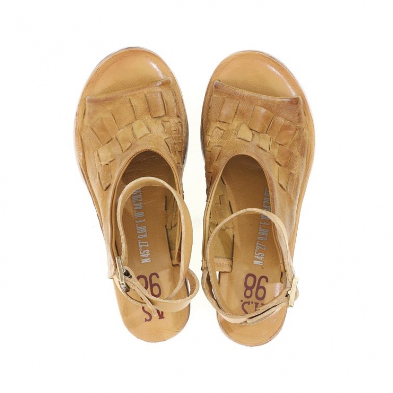 A.S.98 Nan Sandaler Dame Khaki | NO-WUJTSD108