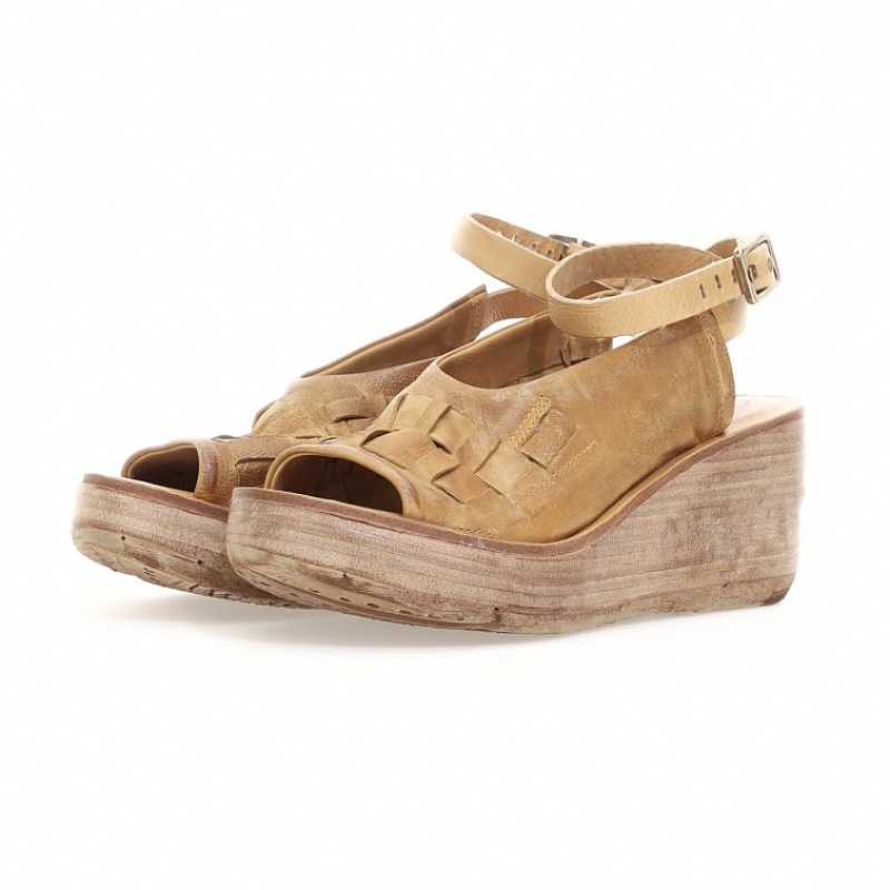 A.S.98 Nan Sandaler Dame Khaki | NO-WUJTSD108