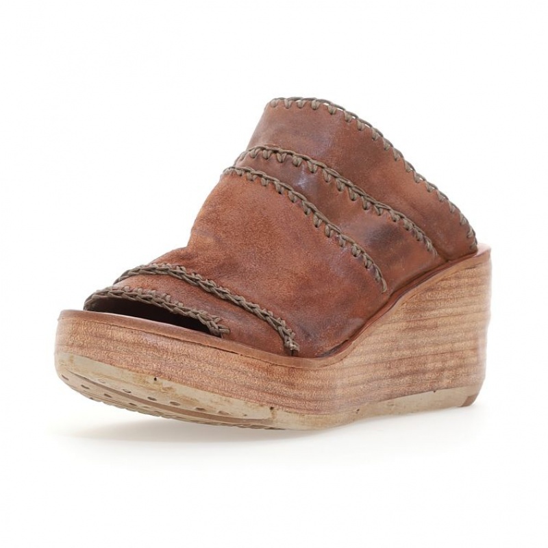 A.S.98 Nivek Sandaler Dame Khaki | NO-MVKQFH873