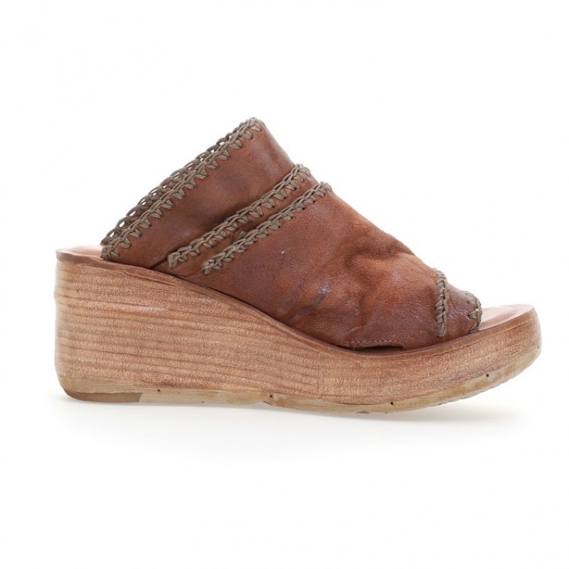 A.S.98 Nivek Sandaler Dame Khaki | NO-MVKQFH873