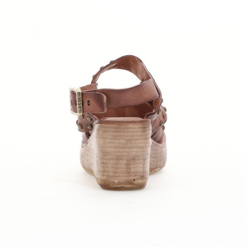 A.S.98 Normand Sandaler Dame Khaki | NO-CLAWXG073