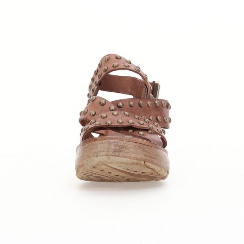 A.S.98 Normand Sandaler Dame Khaki | NO-CLAWXG073
