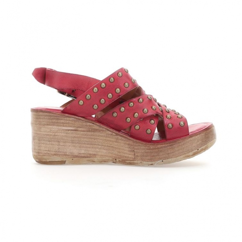 A.S.98 Normand Sandaler Dame Mørke Rød | NO-ZBYLTH831