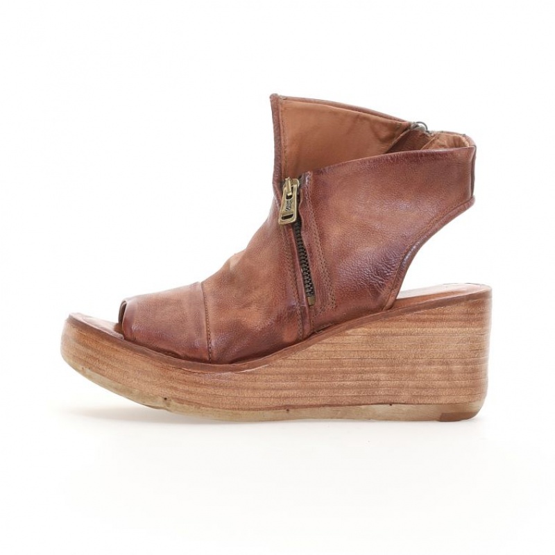 A.S.98 Nowell Sandaler Dame Khaki | NO-VGISNM471