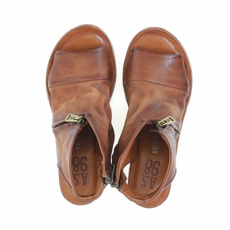 A.S.98 Nowell Sandaler Dame Khaki | NO-VGISNM471