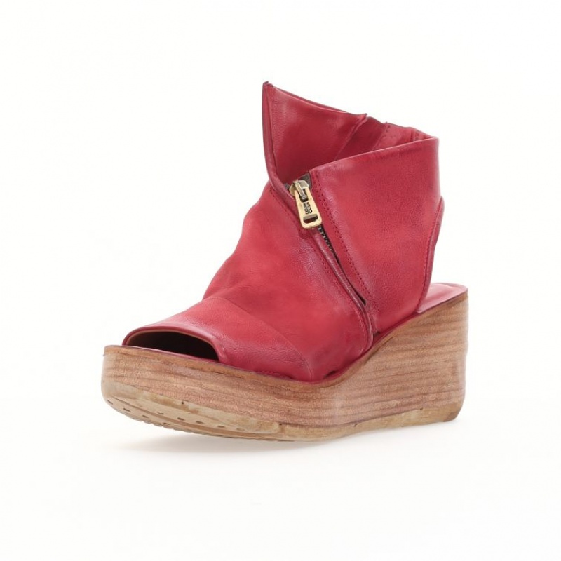 A.S.98 Nowell Sandaler Dame Mørke Rød | NO-TZAMKN630