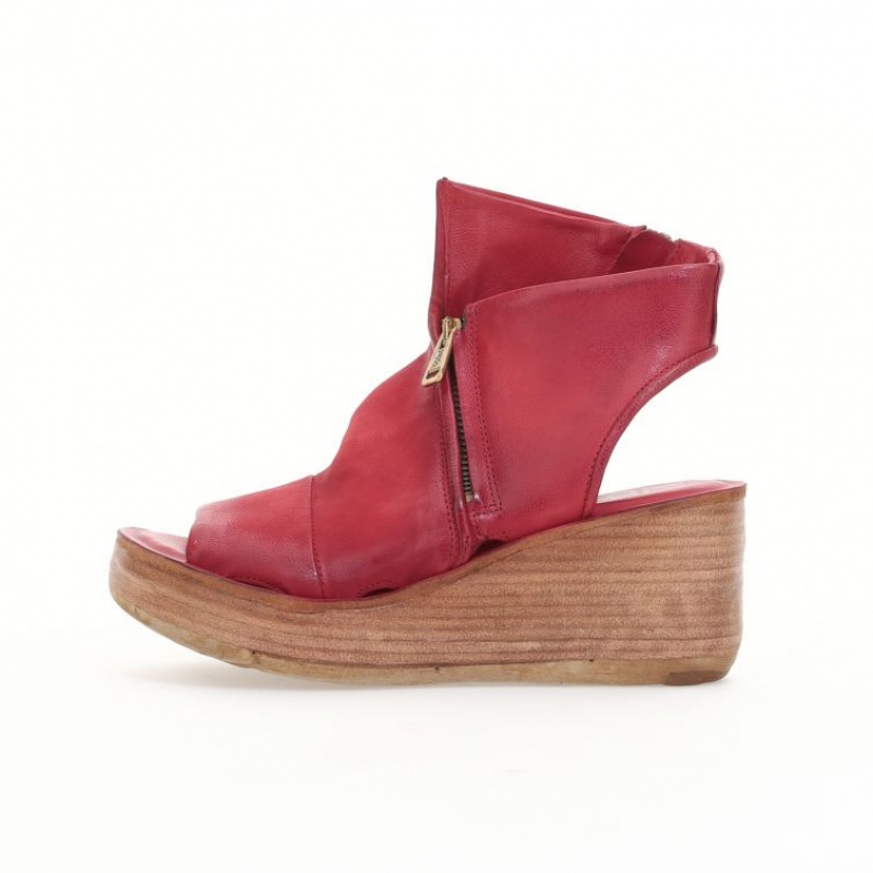 A.S.98 Nowell Sandaler Dame Mørke Rød | NO-TZAMKN630