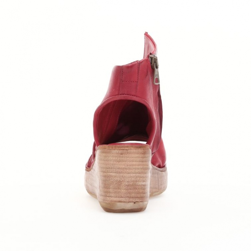 A.S.98 Nowell Sandaler Dame Mørke Rød | NO-TZAMKN630