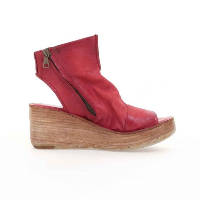 A.S.98 Nowell Sandaler Dame Mørke Rød | NO-TZAMKN630
