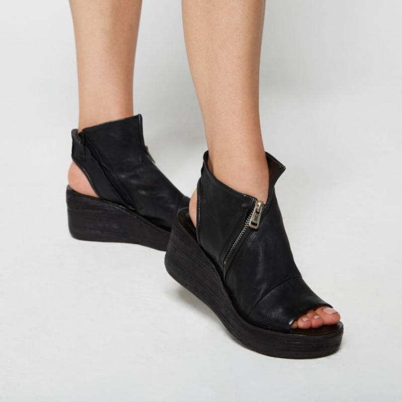 A.S.98 Nowell Sandaler Dame Svarte | NO-KHGWVU479