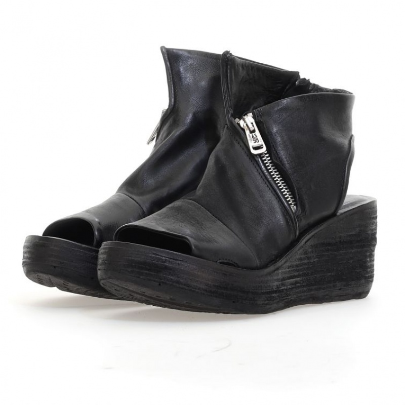 A.S.98 Nowell Sandaler Dame Svarte | NO-KHGWVU479