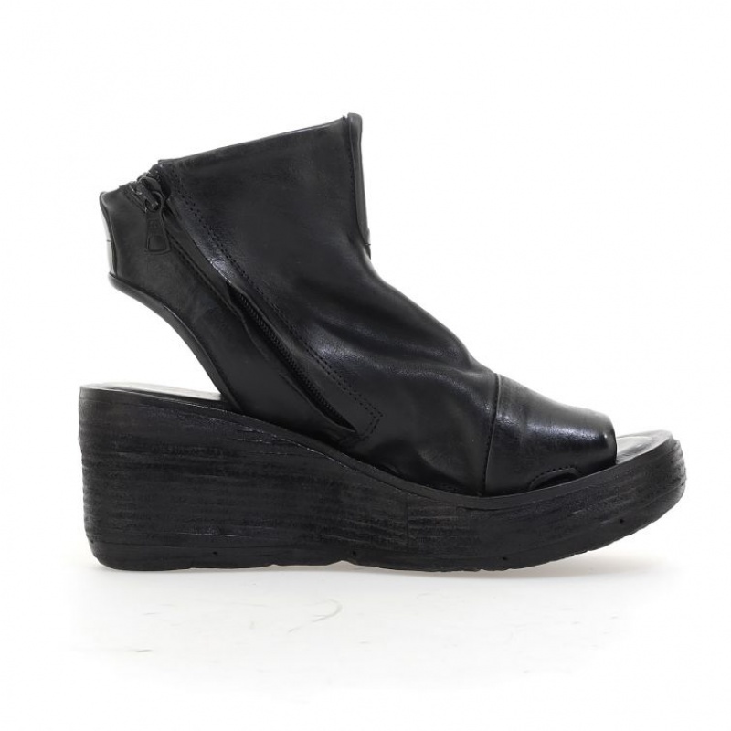 A.S.98 Nowell Sandaler Dame Svarte | NO-KHGWVU479