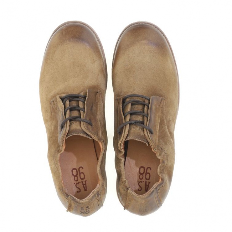 A.S.98 Oberon flat shoes Herre Lyse Brune | NO-ZSQXPG260