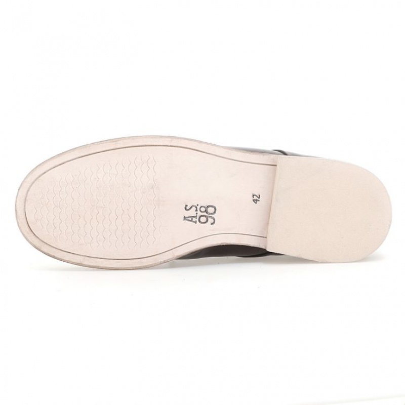 A.S.98 Oberon flat shoes Herre Svarte | NO-TXCWJU106