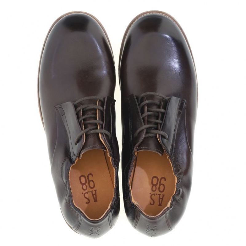 A.S.98 Oberon flat shoes Herre Svarte | NO-TXCWJU106