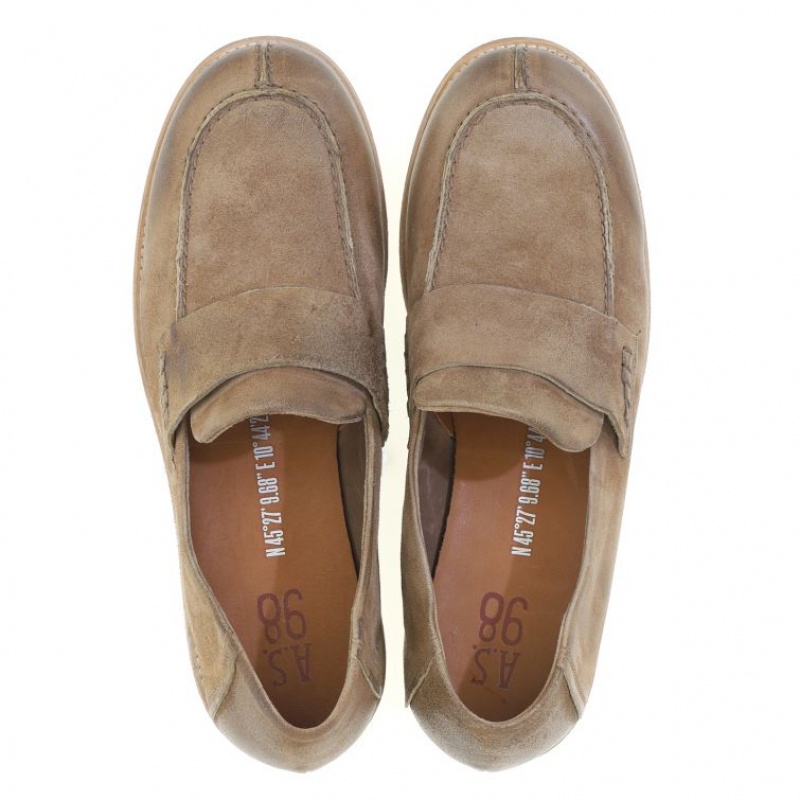 A.S.98 Ogden flat shoes Herre Brune | NO-WAONYT231
