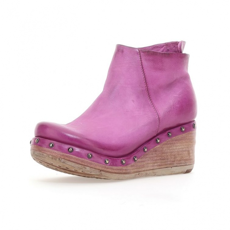 A.S.98 Pancras Ankle boots Dame Fuchsia | NO-MDCVPZ465