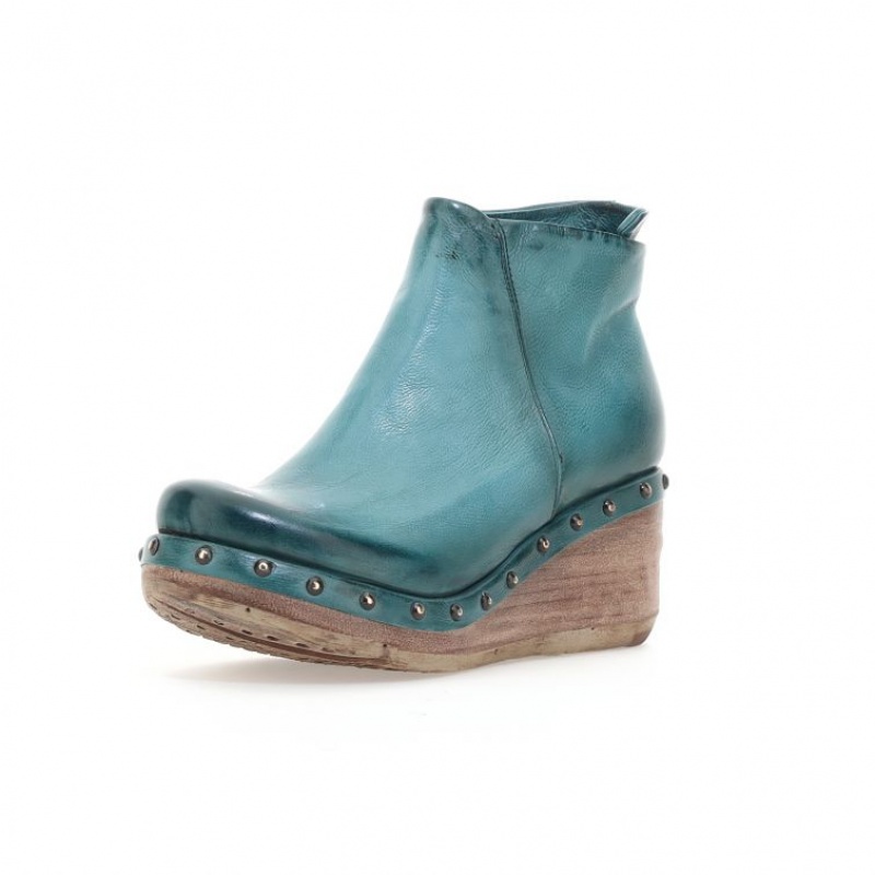 A.S.98 Pancras Ankle boots Dame Grønn | NO-KAUZTM560
