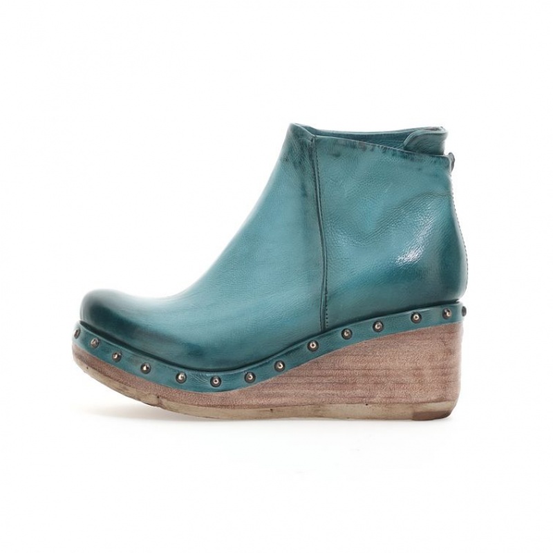 A.S.98 Pancras Ankle boots Dame Grønn | NO-KAUZTM560
