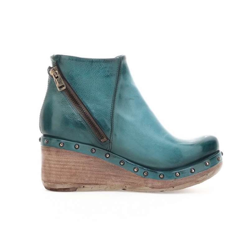 A.S.98 Pancras Ankle boots Dame Grønn | NO-KAUZTM560