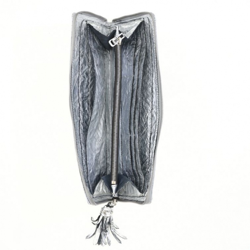 A.S.98 Placida Lommebok Unisex Sølv | NO-RLMVXJ569