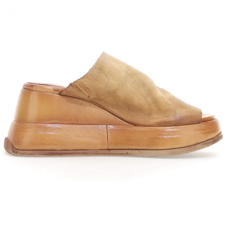 A.S.98 Rae Mules Dame Khaki | NO-NJAXOE128