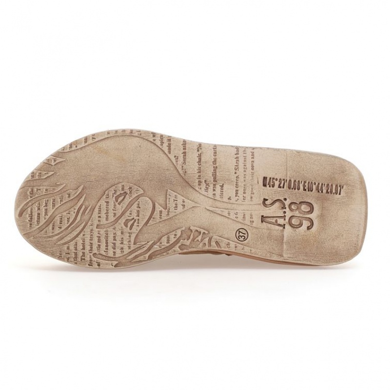 A.S.98 Rae Mules Dame Khaki | NO-NJAXOE128
