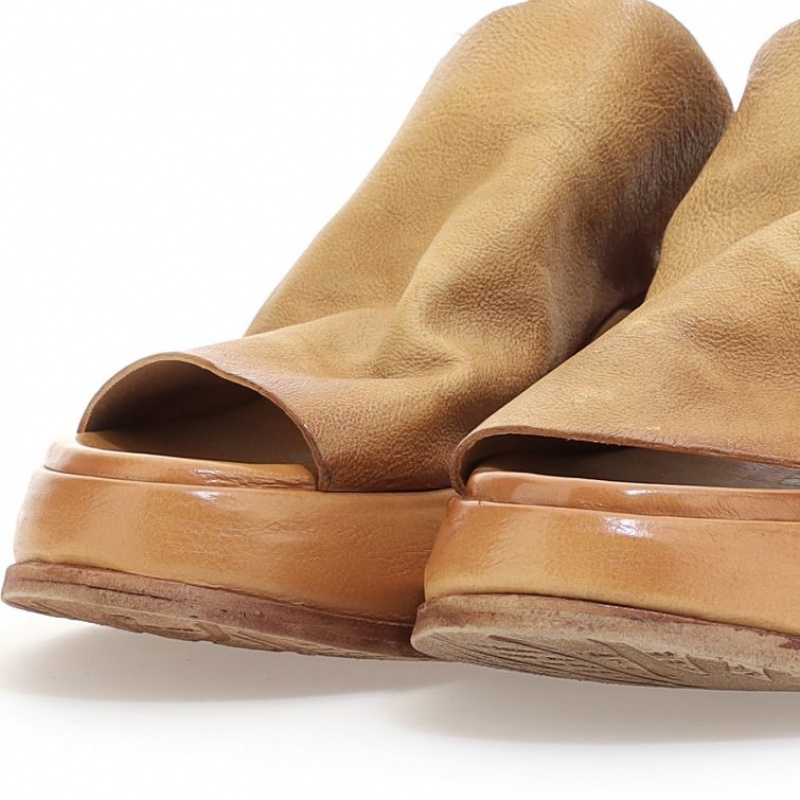 A.S.98 Rae Mules Dame Khaki | NO-NJAXOE128