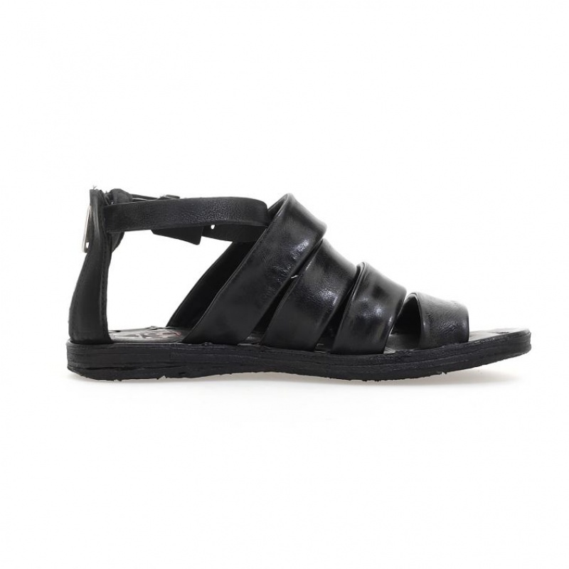 A.S.98 Ros Sandaler Dame Svarte | NO-JHSUXK846