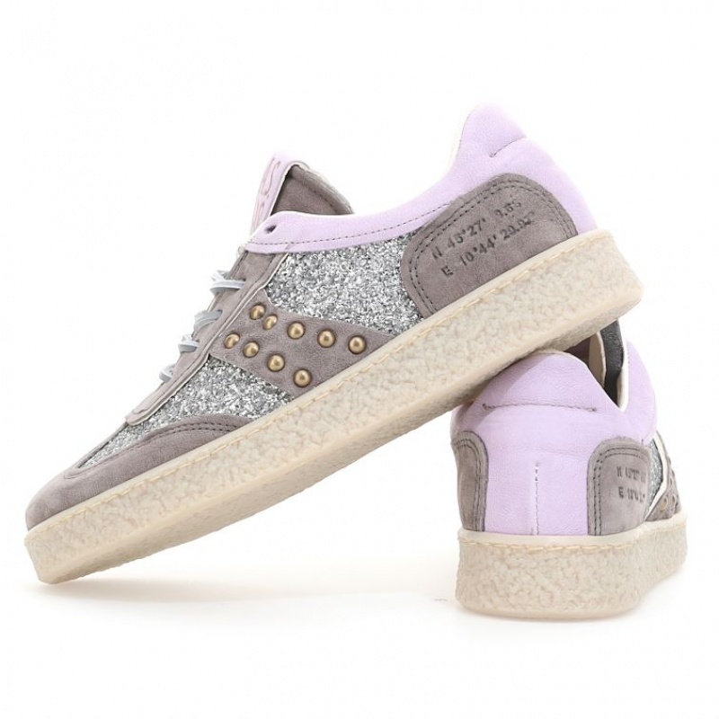 A.S.98 Roxy Sneakers Dame Lilla Grå | NO-VUQLDI870