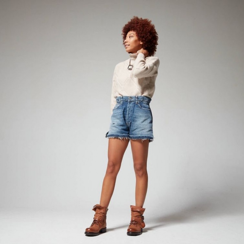 A.S.98 Saintec 259211 Ankle boots Dame Khaki | NO-UEGRVO026