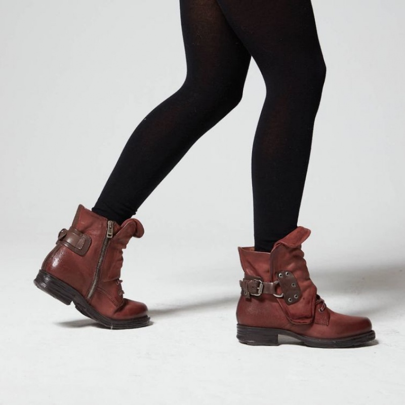 A.S.98 Saintec 259211 Ankle boots Dame Rød | NO-VOFUQM726