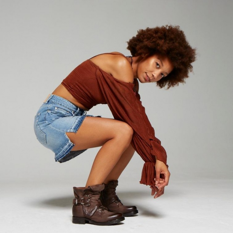 A.S.98 Saintec 259211 Ankle boots Dame Sjokolade | NO-PZJHTD713