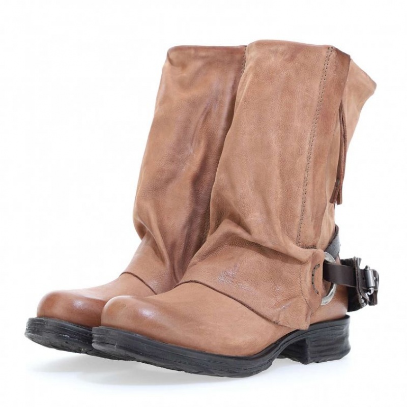 A.S.98 Saintec 259214 Ankle boots Dame Khaki | NO-DPOZMQ530
