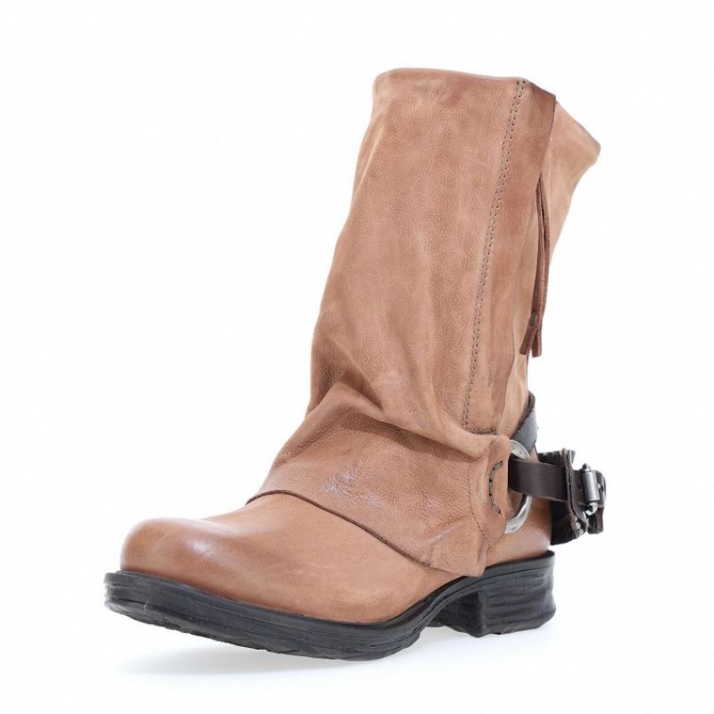 A.S.98 Saintec 259214 Ankle boots Dame Khaki | NO-DPOZMQ530
