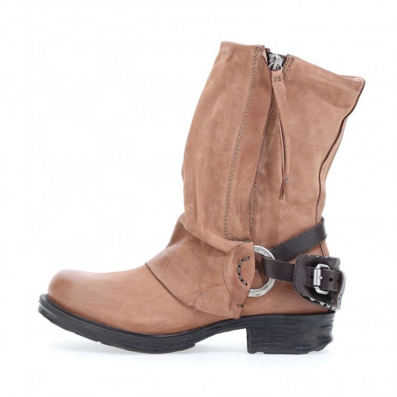 A.S.98 Saintec 259214 Ankle boots Dame Khaki | NO-DPOZMQ530