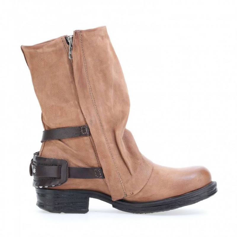 A.S.98 Saintec 259214 Ankle boots Dame Khaki | NO-DPOZMQ530